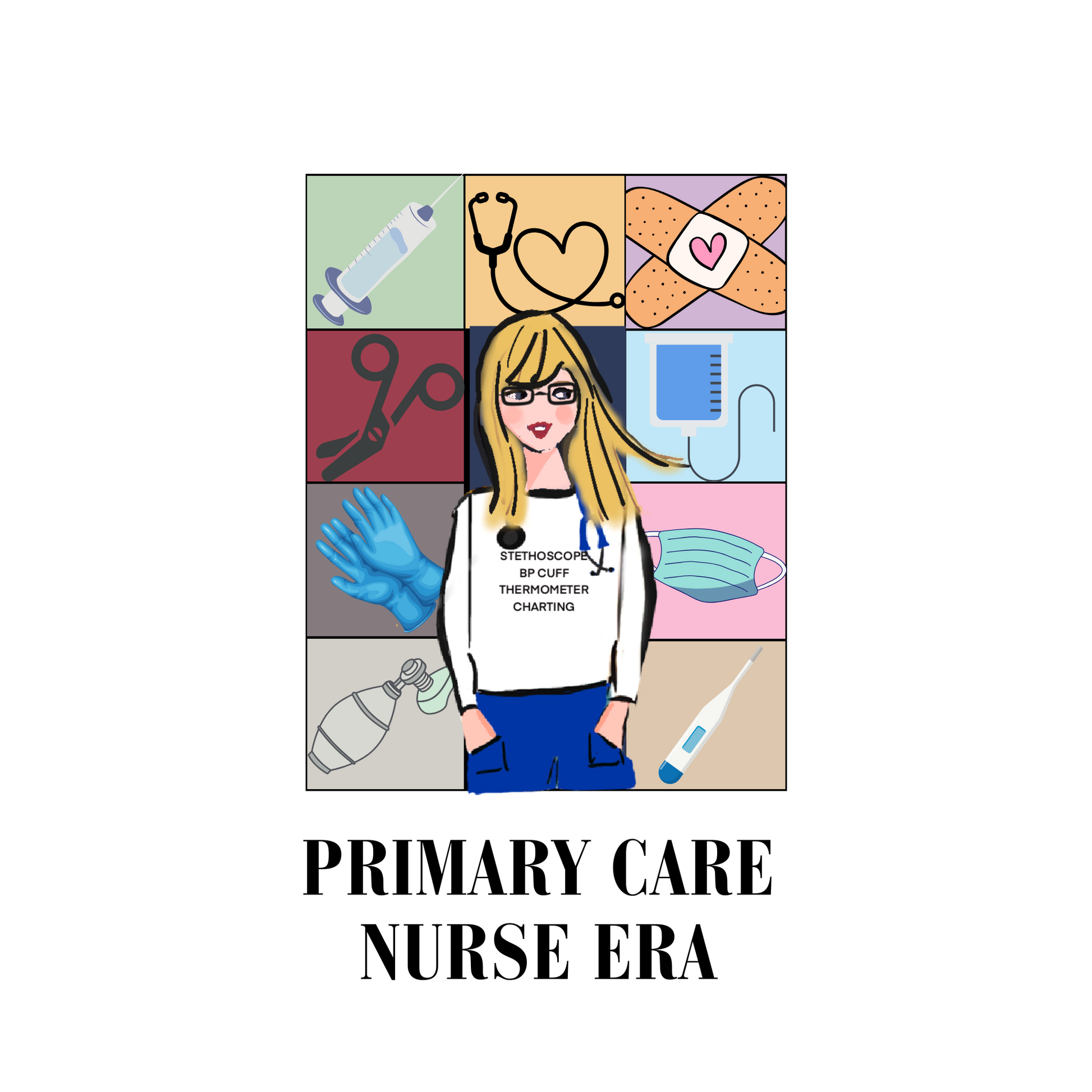 Custom Nurse Era Tote Bag and Pencil Pouch
