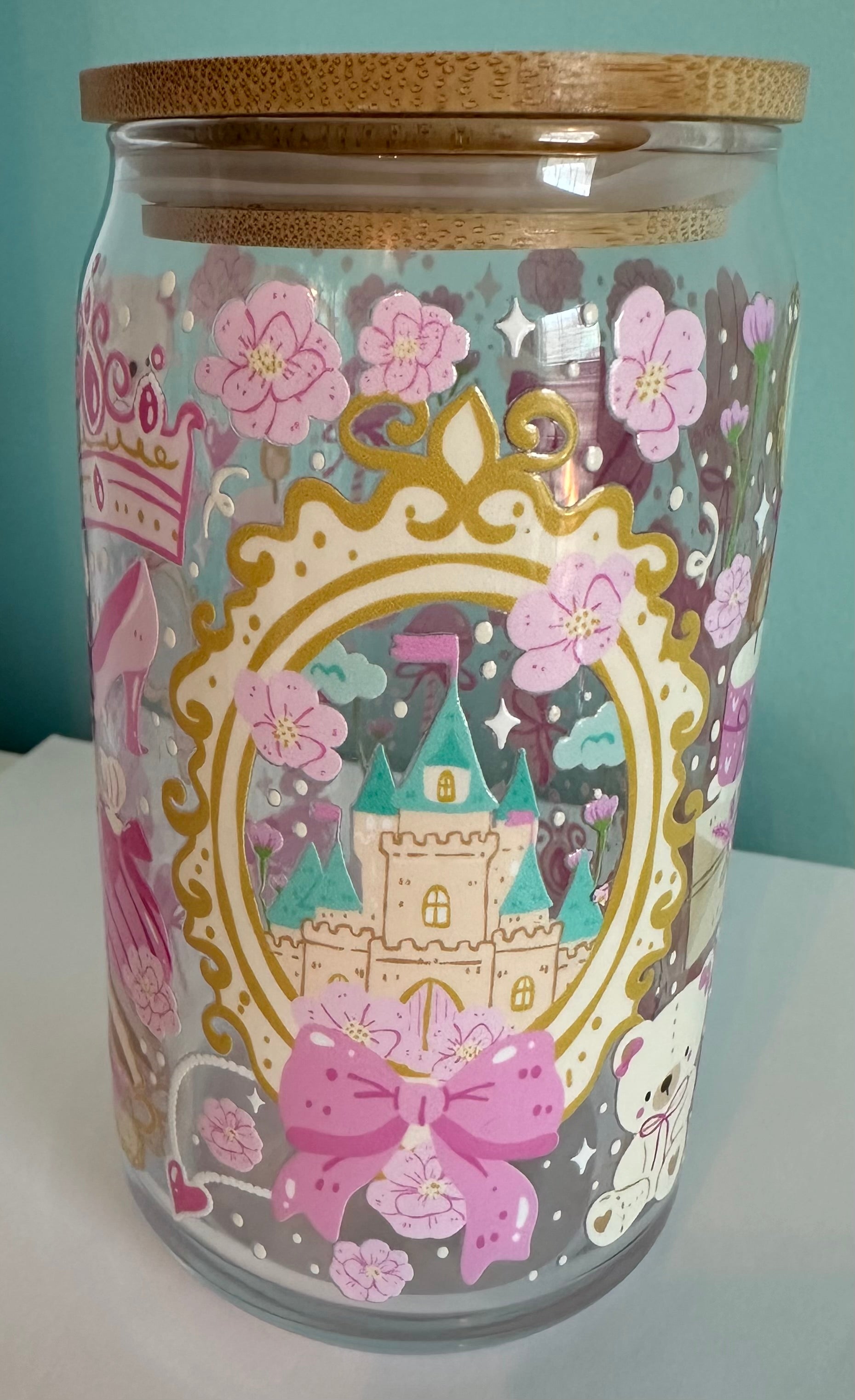 Princess 16 Oz Glass Mug