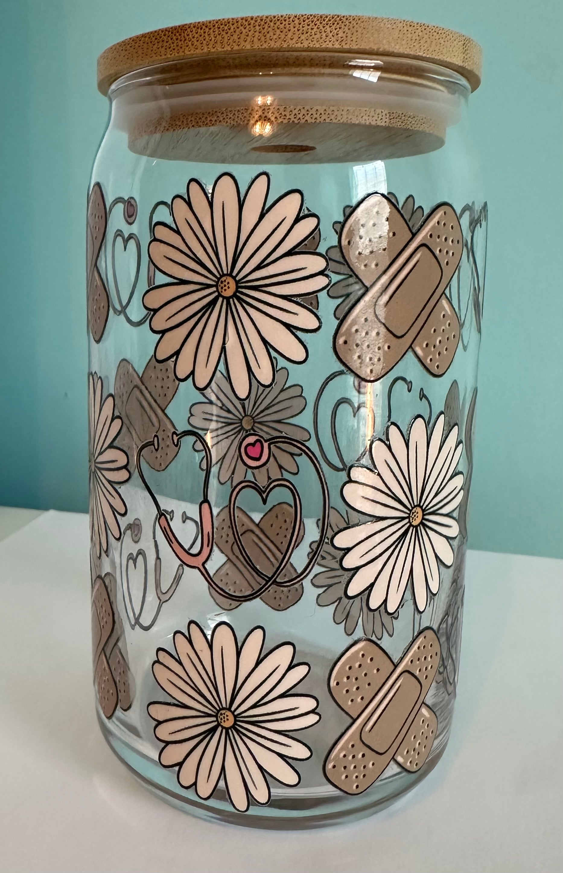 Nurse 16 oz Glass Mug