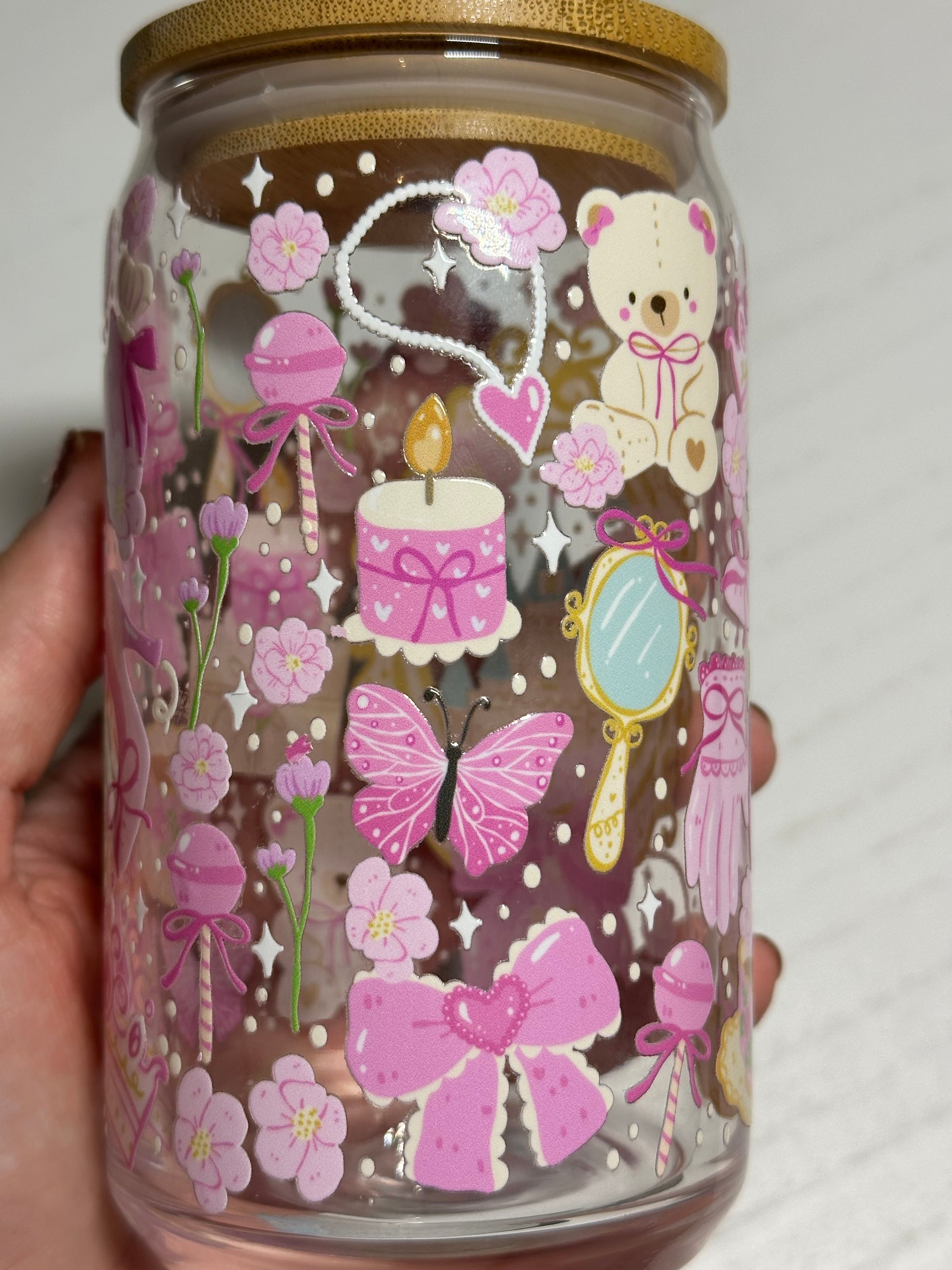 Princess 16 Oz Glass Mug