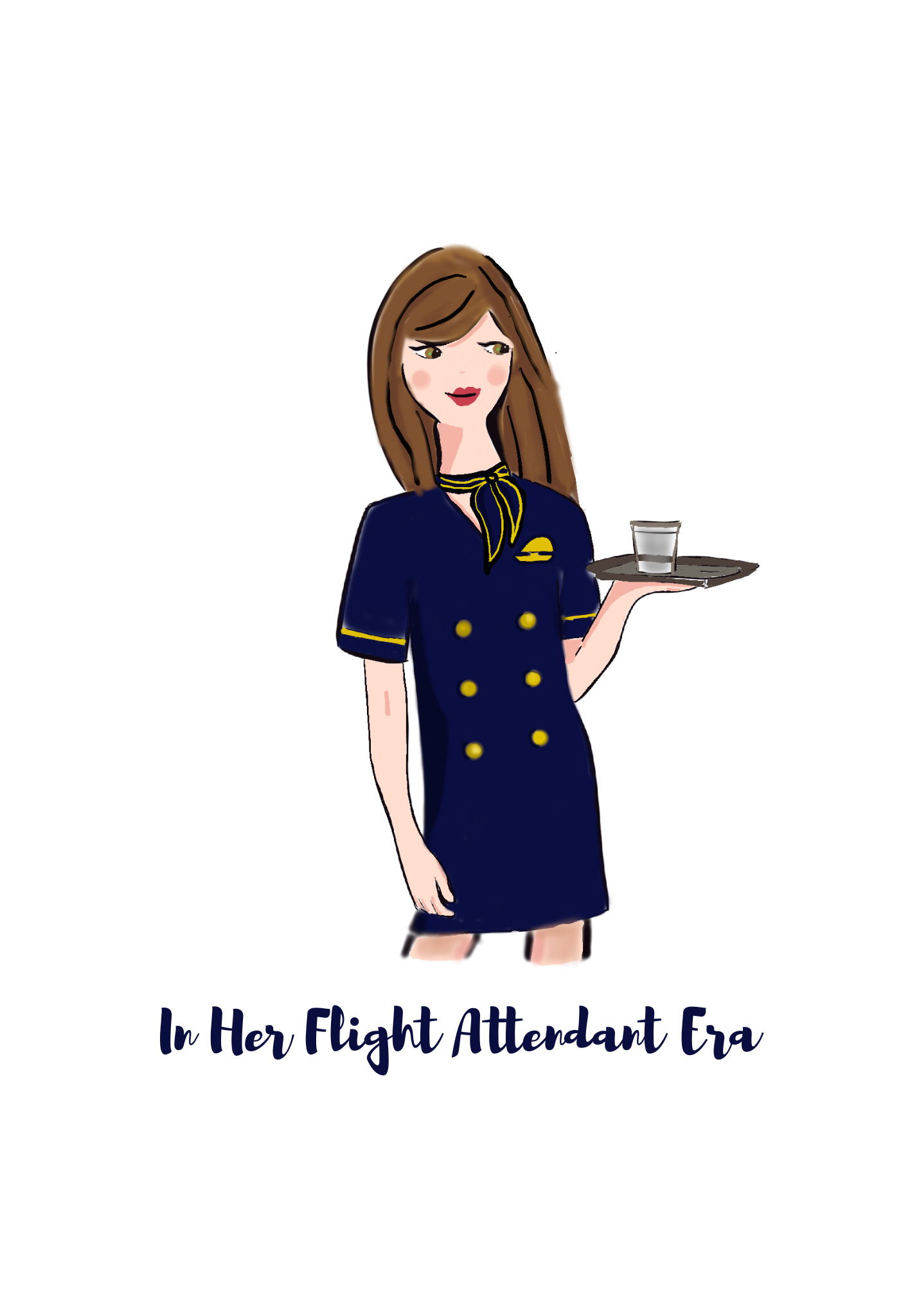 Flight Attendant Sticker